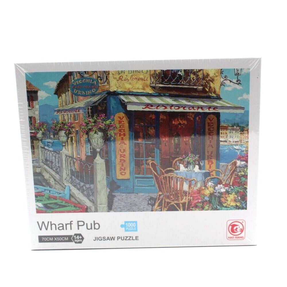 Wharf Pub 1000 Piece Jigsaw Puzzle 27" x 19" No. 88703 - Hao Xiang NEW SEALED